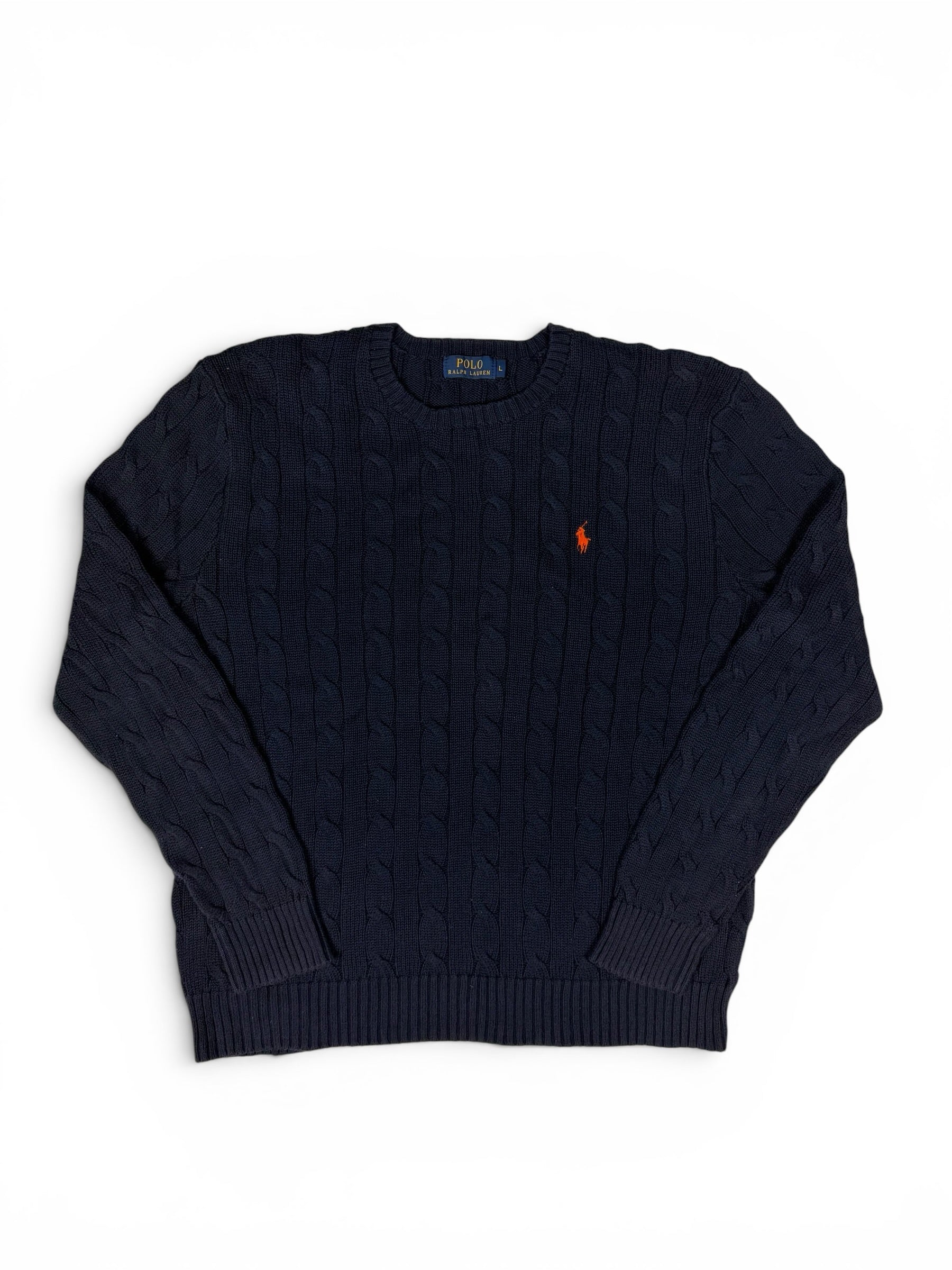 Vintage Ralph Lauren Cable Knit Sweater L